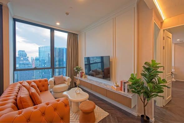 living room of THE ESSE Sukhumvit 36