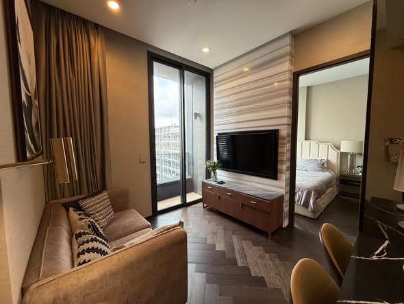 living room and bedroom and room interior of THE ESSE Sukhumvit 36
