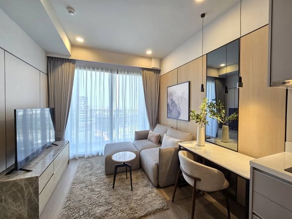 living room and bedroom and bathroom of The Forestias by MQDC