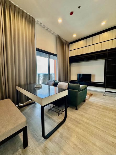 living room and bedroom of THE LINE Sukhumvit 101