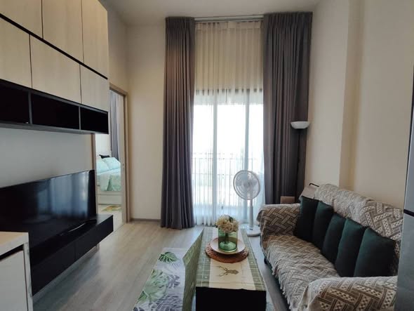 living room and bedroom of THE LINE Sukhumvit 101