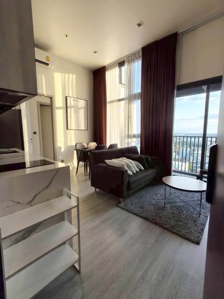 living room and bedroom of THE LINE Sukhumvit 101