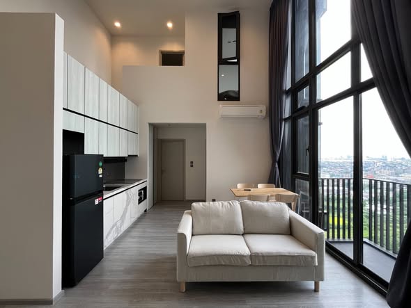 living room and room interior of THE LINE Sukhumvit 101