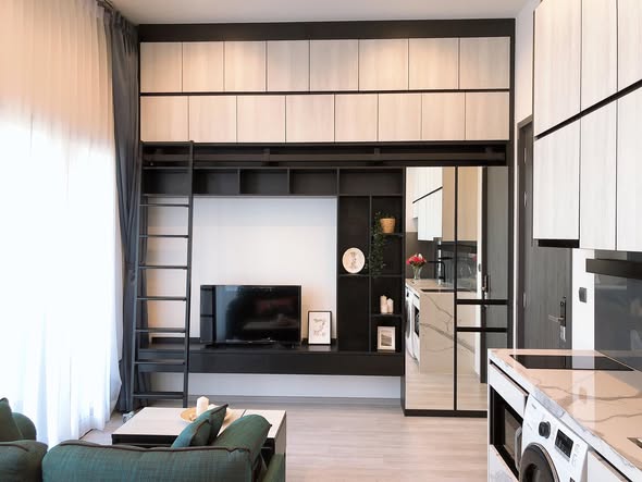 living room and room interior of THE LINE Sukhumvit 101