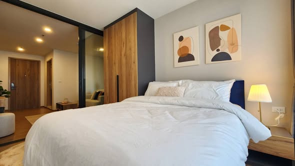 bedroom of The Line Vibe เดอะ ไลน์ ไวบ์