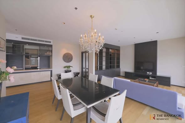 living room and kitchen of The Madison