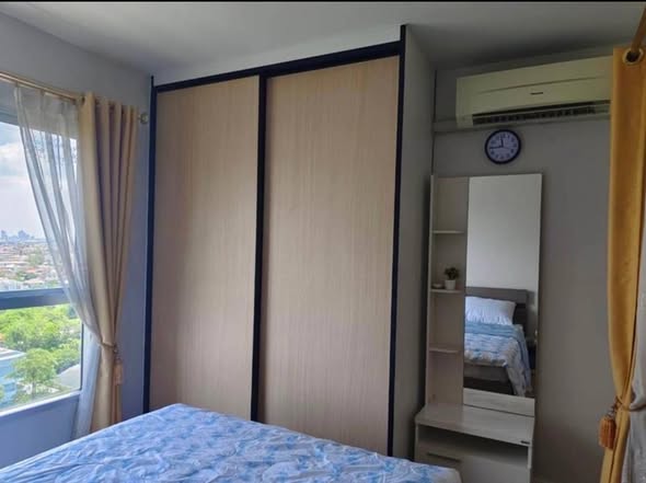 bedroom of The Parkland Lite Sukhumvit – Paknam : เดอะ พาร์คแลนด์ ไลท์ สุขุมวิท – ปากน้ำ