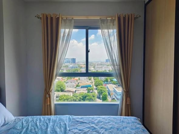 bedroom of The Parkland Lite Sukhumvit – Paknam : เดอะ พาร์คแลนด์ ไลท์ สุขุมวิท – ปากน้ำ