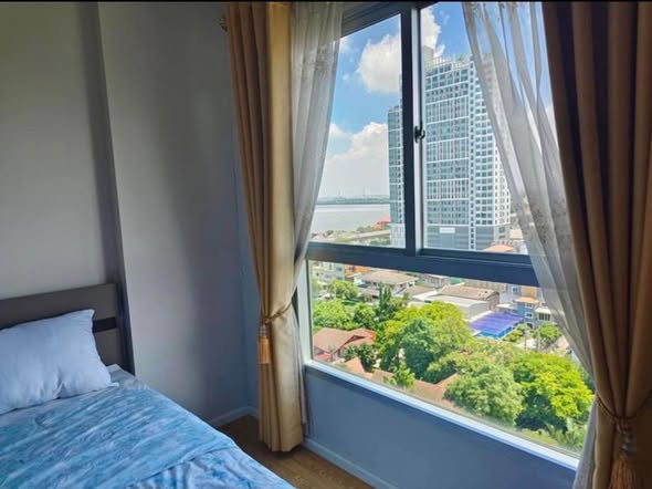 bedroom of The Parkland Lite Sukhumvit – Paknam : เดอะ พาร์คแลนด์ ไลท์ สุขุมวิท – ปากน้ำ
