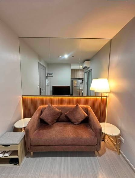 living room and bedroom of The Parkland Phetkasem 56