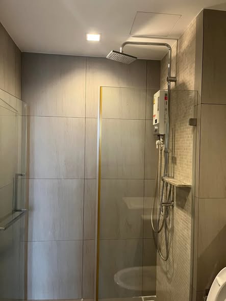 room interior and bathroom of The Politan Rive