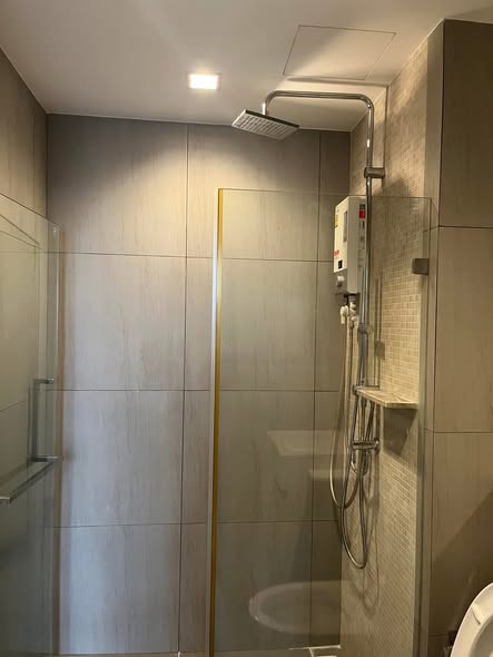 room interior and bathroom of The Politan Rive