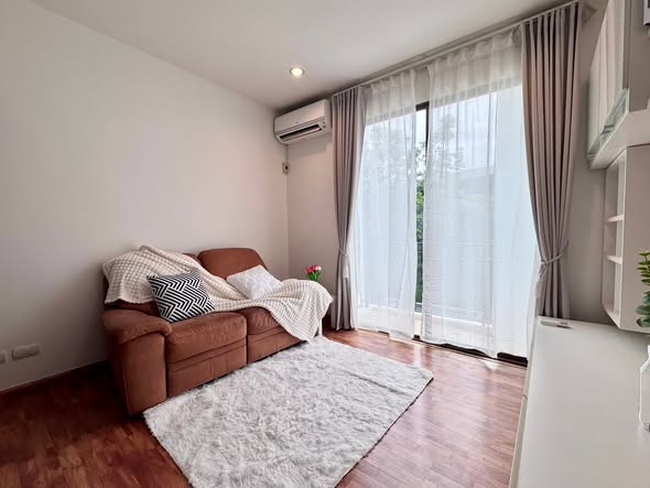 living room and bedroom of The Private Sukhumvit-Bangchak