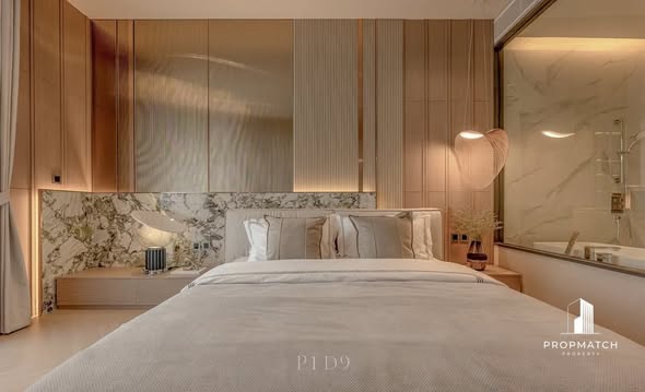 bedroom and bathroom of The Reserve Sathorn
