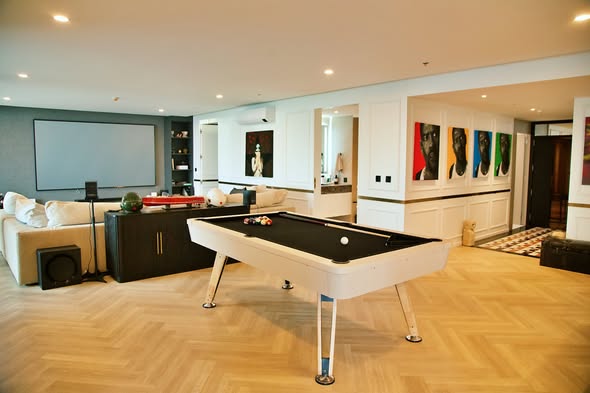 living room and room interior of The Residence on Thonglor by UHG