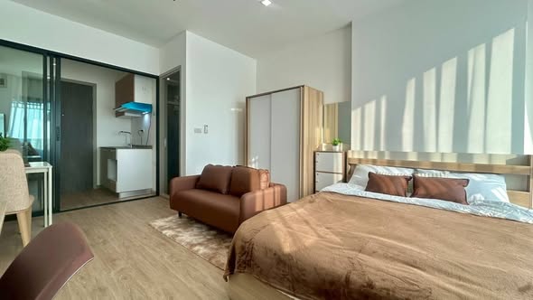 bedroom and room interior of The Rich Rama 9 – Srinagarindra