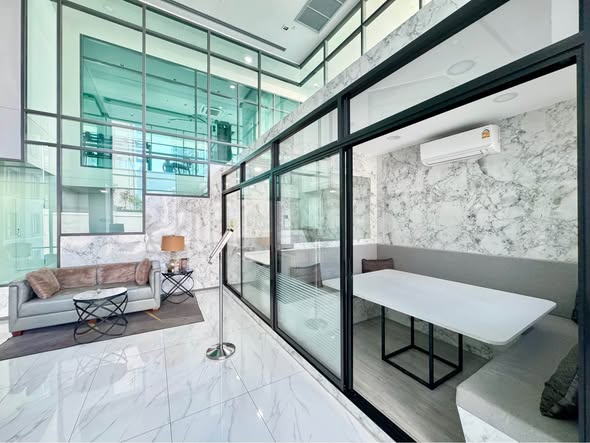 living room and room interior of The Rich Sathon-Taksin