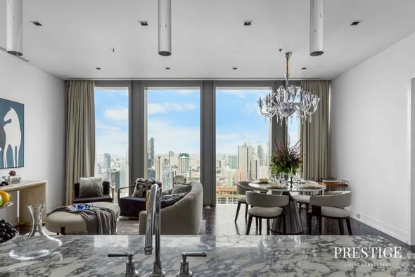 living room of The Ritz-Carlton Residences, Bangkok