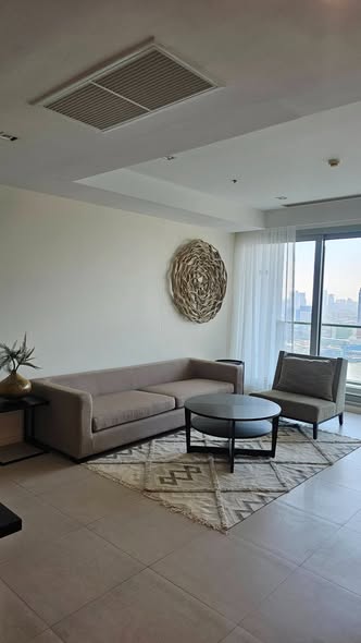 living room of The River Condominium