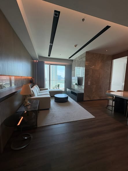 living room and bedroom of The River Condominium