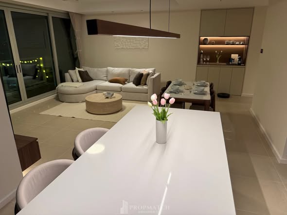 living room and room interior of The River Condominium