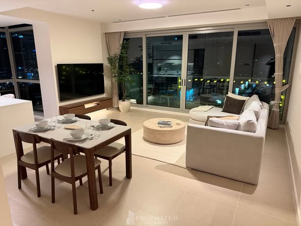 living room and room interior of The River Condominium