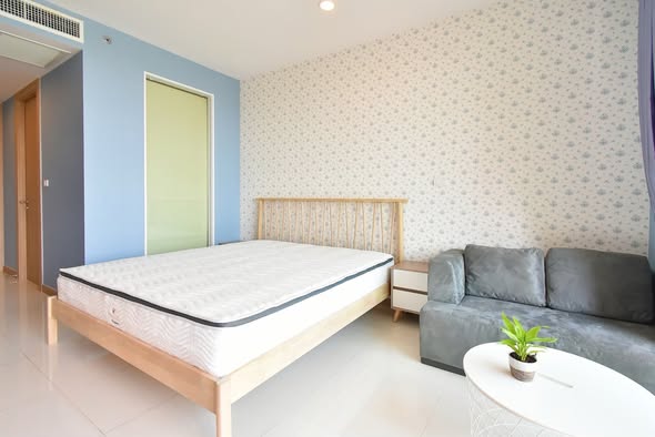 bedroom of The Riviera Wongamat Beach : เดอะ ริเวียร่า วงศ์อมาตย์ บีช