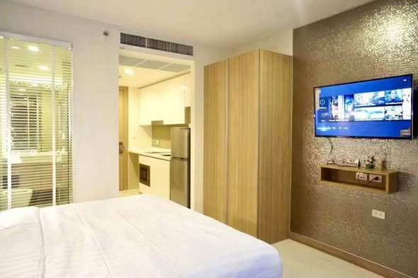 bedroom of The Riviera Wongamat Beach : เดอะ ริเวียร่า วงศ์อมาตย์ บีช
