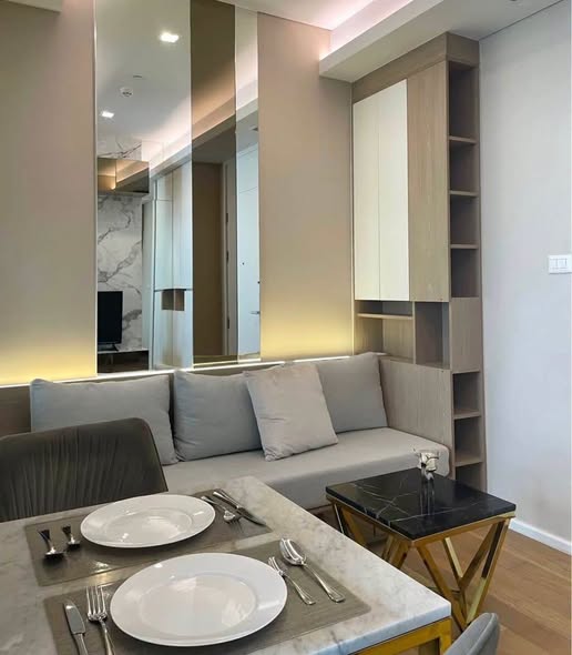 living room and kitchen of The Saint Residences