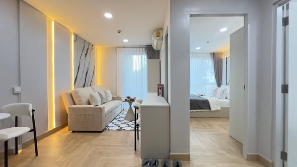 bedroom and living room and room interior of The Series Udomsuk