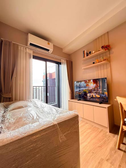 bedroom and living room of The Stage Mindscape Ratchada-Huai Khwang