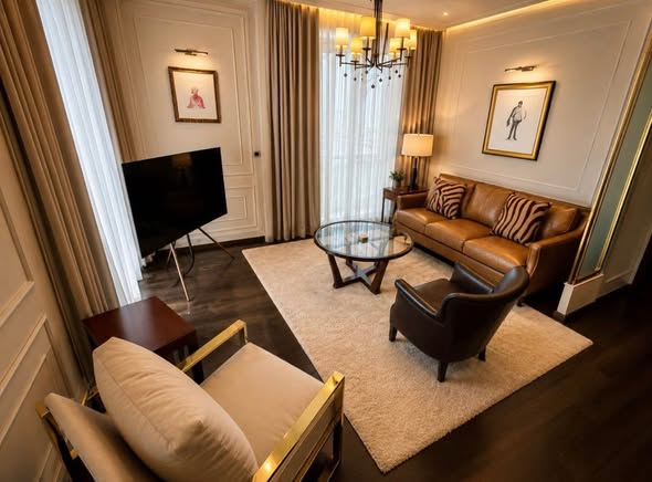 bedroom and living room of THE XXXIX