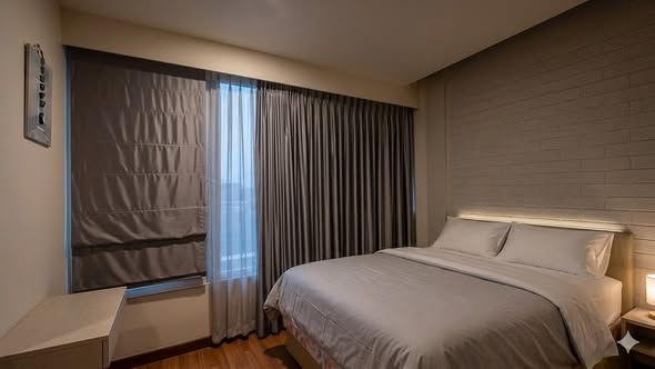 bedroom of Vantage Condominium