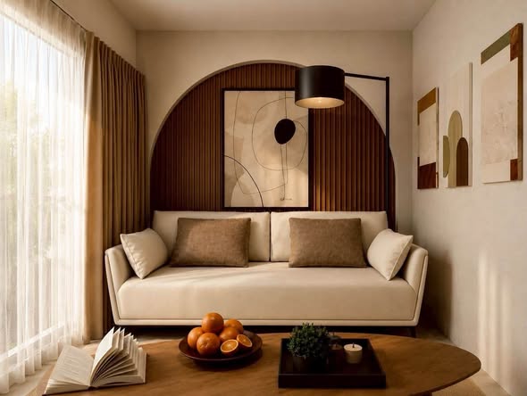 living room and bedroom of Vieng Ping Condominium