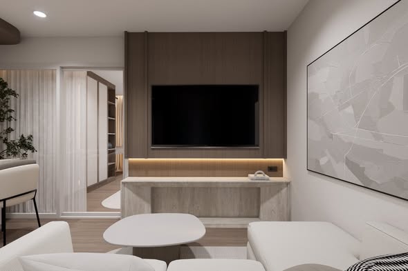 living room of Viengping Mansion condominium