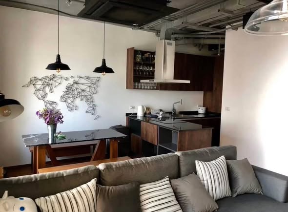 living room of Villa Asoke Condominium