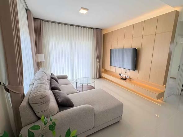 bedroom and living room of Villaggio 3 Srinakarin-Bangna