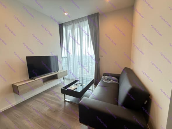 living room and bedroom of Whizdom Essence Sukhumvit วิสซ์ดอม เอสเซ้นส์ สุขุมวิท