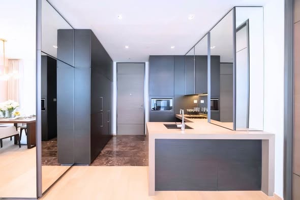 room interior and kitchen of 28 Chidlom