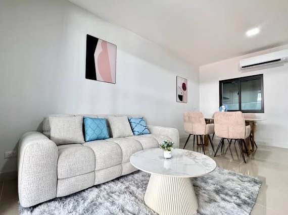 bedroom and living room of พลีโน่ สุขุมวิท-บางนา 3 Pleno Sukhumvit-Bangna 3