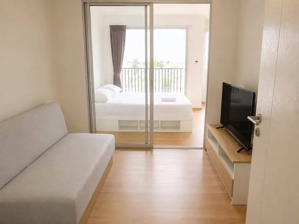 bedroom of เสนา อีโค ทาวน์ รังสิต – สเตชั่น | SENA Eco Town Rangsit – Station