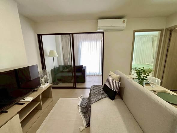 living room and bedroom of กู้ดเดย์ สุขุมวิท 93 Good Day Sukhumvit 93