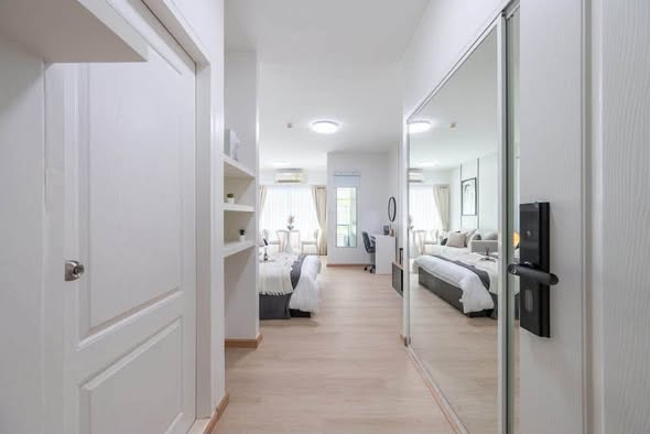 bedroom and room interior of A Space ME Sukhumvit 77