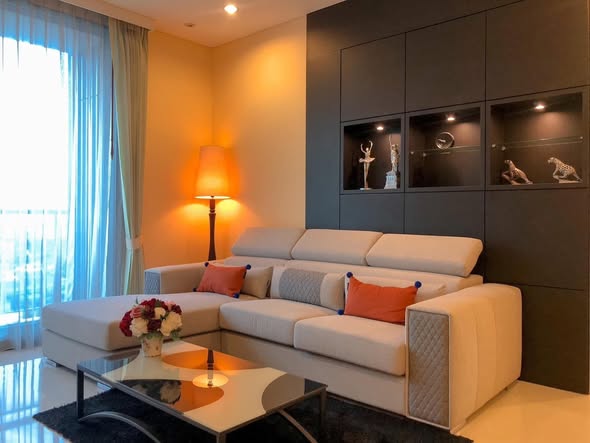 living room and bedroom of Aguston Sukhumvit 22