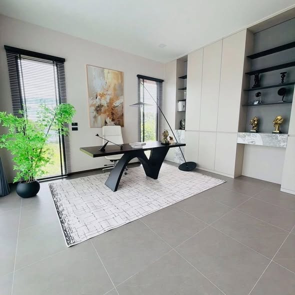 living room of พูลวิลล่ากรุงเทพ Airy Ville Bangkok