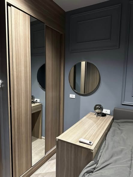 bedroom and bathroom of Altitude Unicorn Sathorn