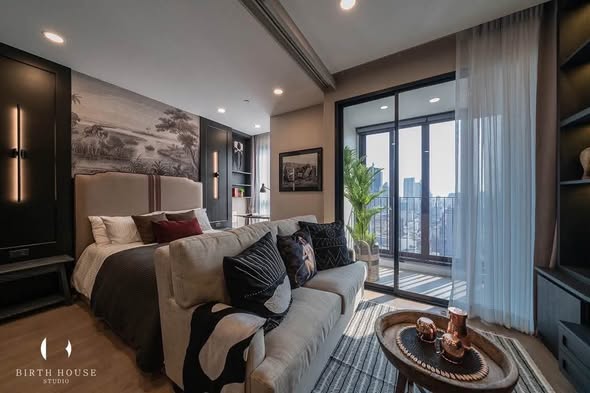 bedroom and living room of Ashton Chula-Silom