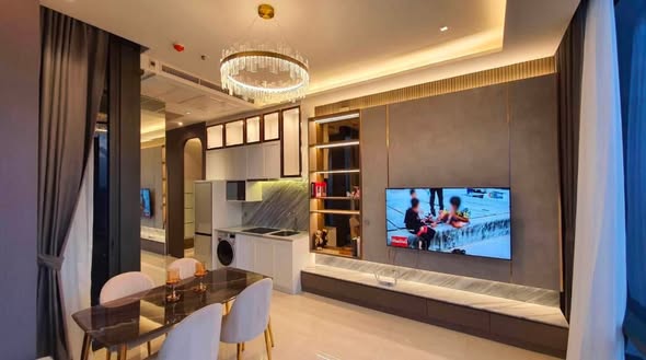bedroom and living room and room interior of Ashton Silom