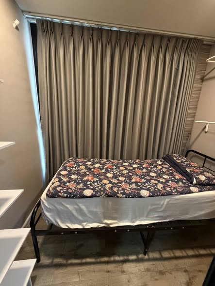 bedroom of Atmoz รัชดา-ห้วยขวาง คอนโด