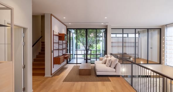 living room and room interior of Baan Baan Vibhavadi20